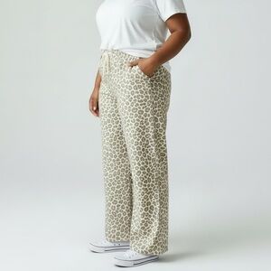 Torrid Weekend Leopard Print Wide-Leg Pants